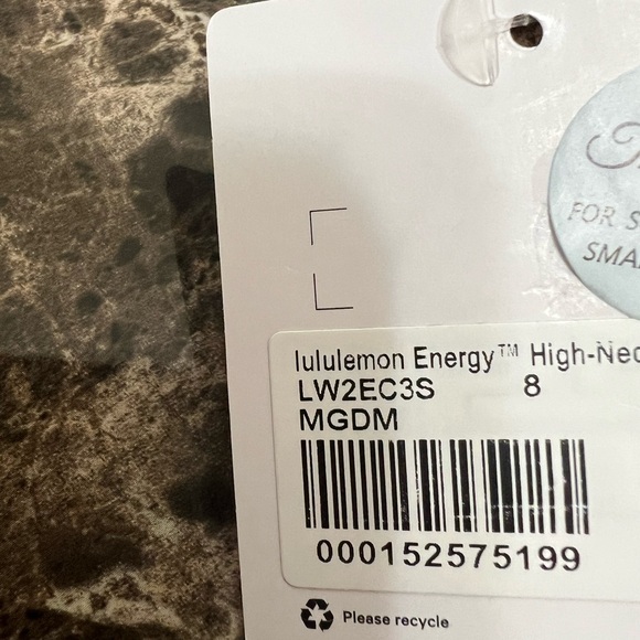 LULULEMON ENERGY HIGH NECK BRA ZIP ORANGE COLOR NWT - Picture 6 of 10